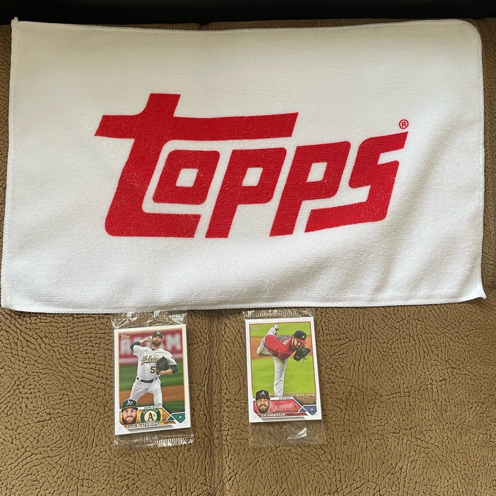 Topps Derby Duel 2023 Series 2 Packs of Baseball Cards and Small Towel